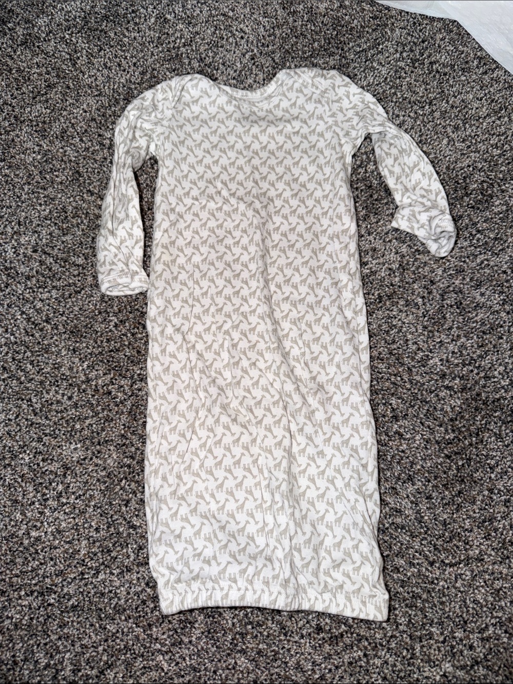Cream Dinosaur Print Sleep Sack for Kids
